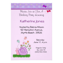 Invitación del cumpleaños de la mariposa y del car