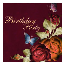 Invitación del cumpleaños de las mariposas y de lo