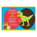 Invitación del cumpleaños de los dinosaurios de la