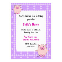 Invitación del cumpleaños de los niños guarros ros