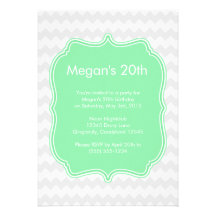 Invitación del cumpleaños de Quatrefoil Chevron de