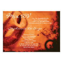 invitación del cumpleaños de Quinceanera de la mas