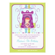 Invitación del cumpleaños de Rapunzel