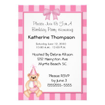 Invitación del cumpleaños del bebé