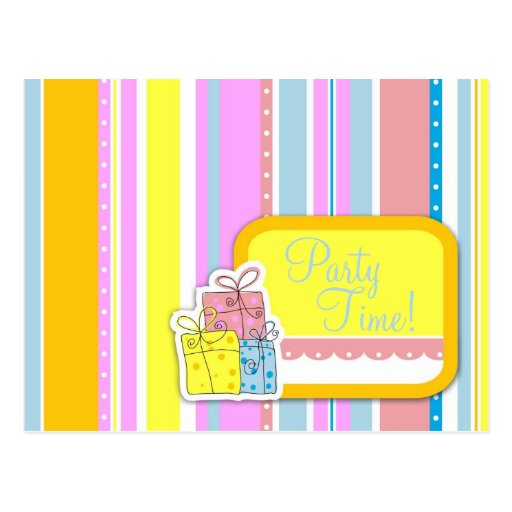 Invitación del cumpleaños del chica de Erin Postales
