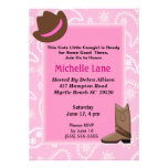 Invitación del cumpleaños   del chica de la vaca