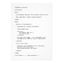 Invitación del cumpleaños del código del HTML del 