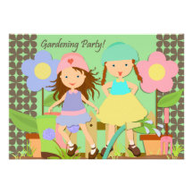 Invitación del cumpleaños del fiesta que cultiva u