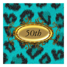Invitación del cumpleaños del leopardo del trullo 