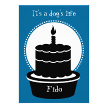 ¡Invitación del cumpleaños del perro - la vida y l