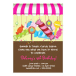 Invitación del cumpleaños del Shoppe del caramelo