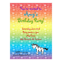 Invitación del cumpleaños del unicornio de la cebr