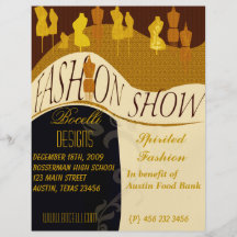 Invitación del desfile de moda y del diseñador tarjeta publicitaria