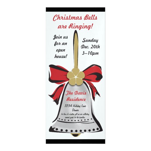 Invitación del día de fiesta de Bell de plata