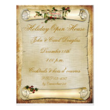 Invitación del día de fiesta de la voluta del perg