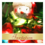 Invitación del día de fiesta del navidad del muñec
