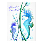 Invitación del dibujo animado de los Seahorses
