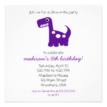 invitación del Dino-ácaro
