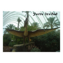 Invitación del dinosaurio de Pteranodon