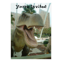 Invitación del dinosaurio de T-Rex