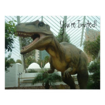 Invitación del dinosaurio del Giganotosaurus