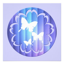 Invitación del diseño de la mariposa