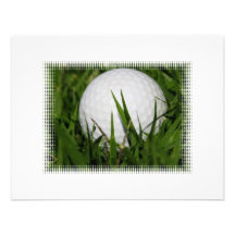 Invitación del diseño de la pelota de golf