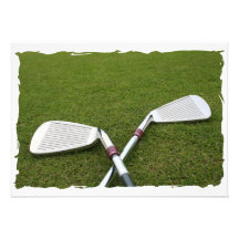 Invitación del diseño del club de golf