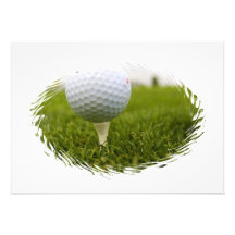 Invitación del diseño del tee de golf