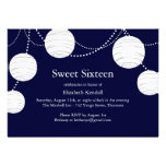 Invitación del dulce 16 de la linterna del fiesta 