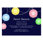 Invitación del dulce 16 de la linterna del fiesta