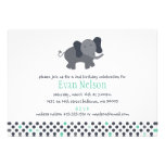 invitación del elefante (cumpleaños o fiesta de bi