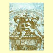 Invitación del estilo del vintage de los ángeles d invitaciones