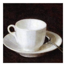 Invitación del estreno de una casa de la taza de c