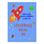 Invitación del explorador de espacio 5x7