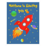 Invitación del explorador de espacio pequeña