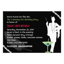Invitación del fiesta 20s del rugido