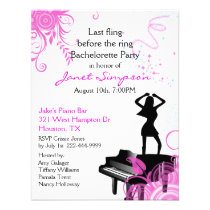 Invitación del fiesta de Bachelorette de la barra  invitaciones