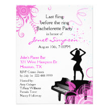 Invitación del fiesta de Bachelorette de la barra 