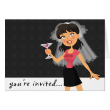 Invitación del fiesta de Bachelorette Felicitación