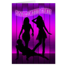Invitación del fiesta de Bachelorette - noche de l Felicitaciones
