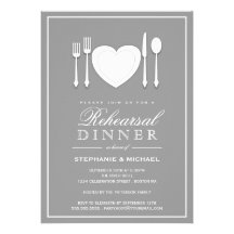Invitación del fiesta de cena del ensayo del cubie