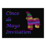 Invitación del fiesta de Cinco de Mayo con pinata