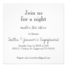 Invitación del fiesta de compromiso