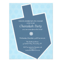 Invitación del fiesta de Dreidel Chanukah
