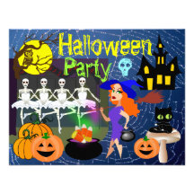 Invitación del fiesta de Halloween