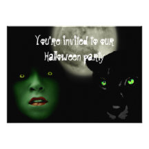 Invitación del fiesta de Halloween