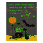 Invitación del fiesta de Halloween de la caldera q