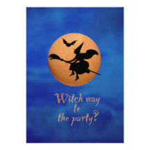 Invitación del fiesta de Halloween de la manera de
