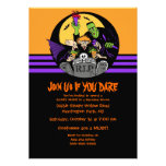 Invitación del fiesta de Halloween del golpe del m